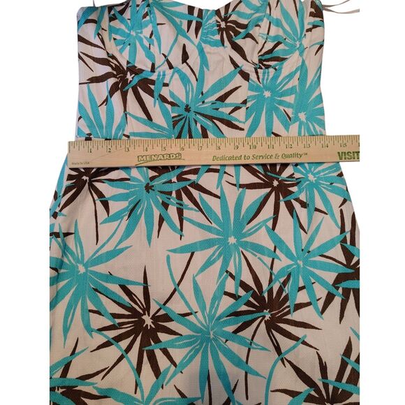 Milly Sweetheart Bust Knee Length Sheath Floral Dress Size 8 - Picture 7 of 12